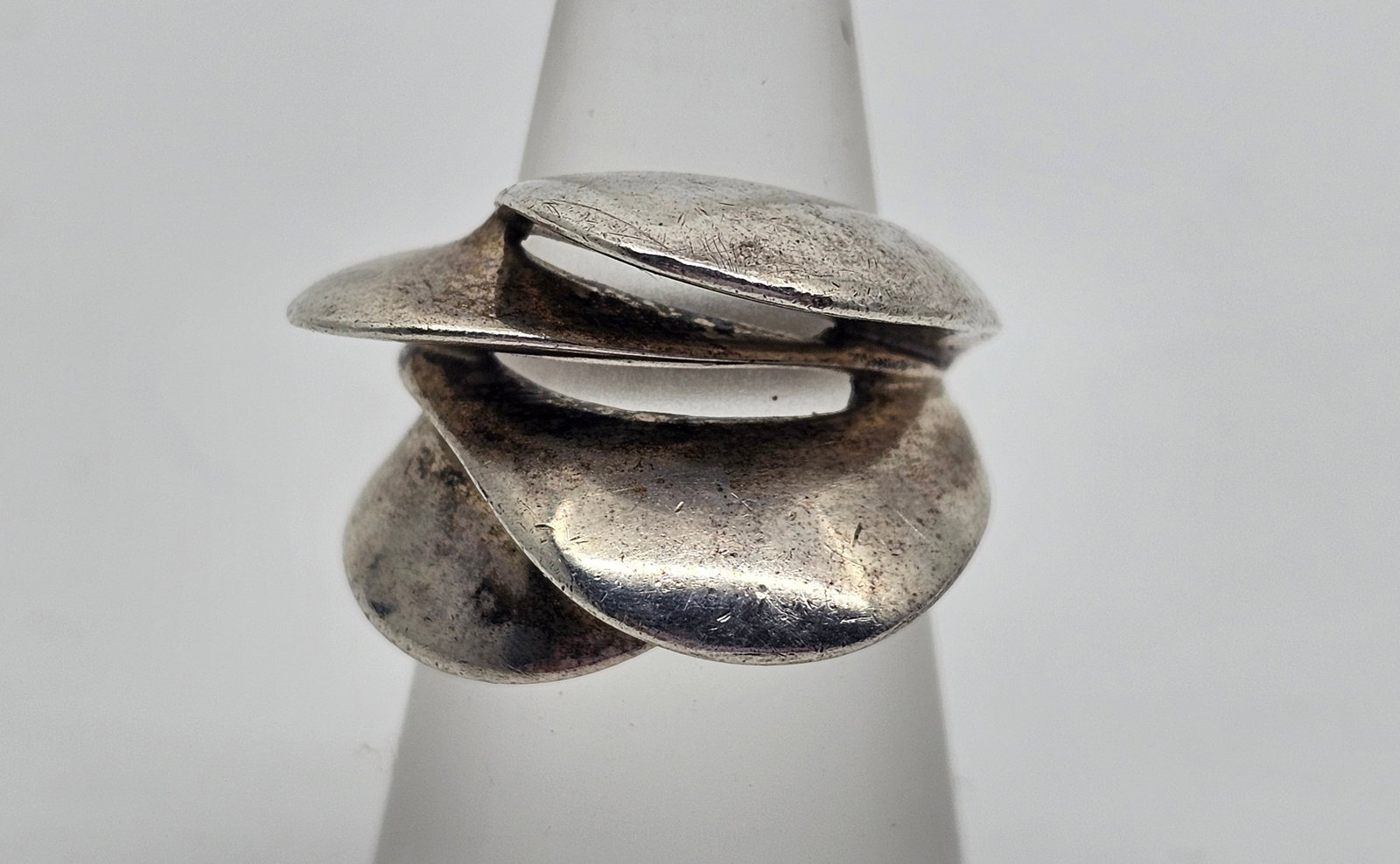 Anton Michelsen, Danish Modernist Sterling Silver Ring (1 of 5)
