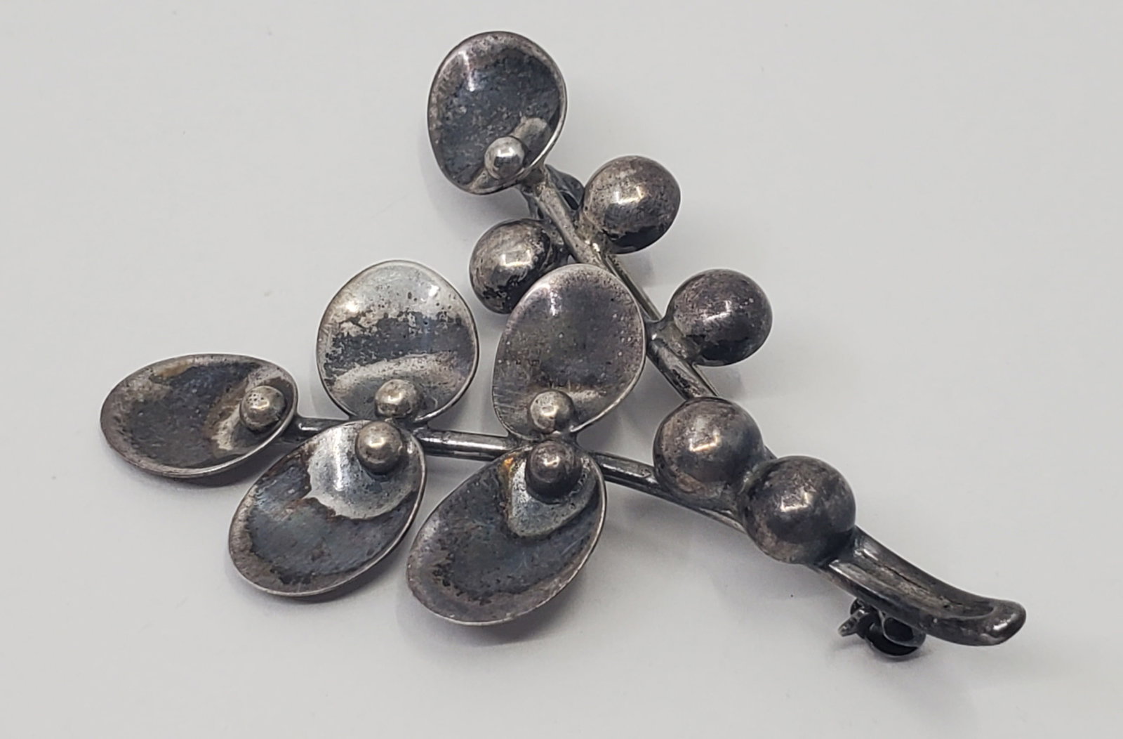 Carl Ove Frydensberg, Dannish Modernist Sterling Silver Brooch: Sterling Silver Brooch, Marked on the back Cof Sterling Denmark 2 1/4" x 1 1/2" Weight: 6,6 g