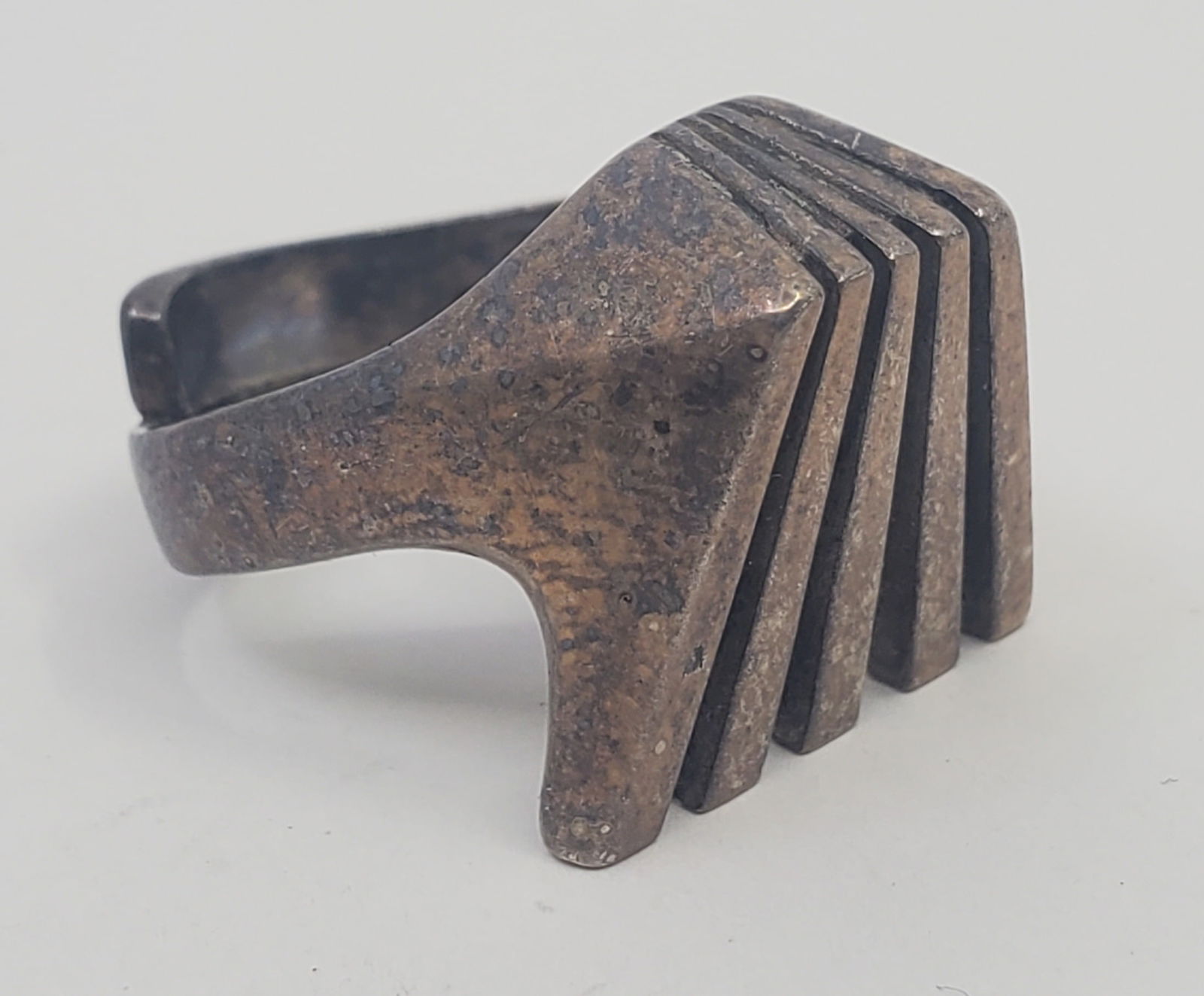 Dannish Sterling Silver Modernist Ring (1 of 6)
