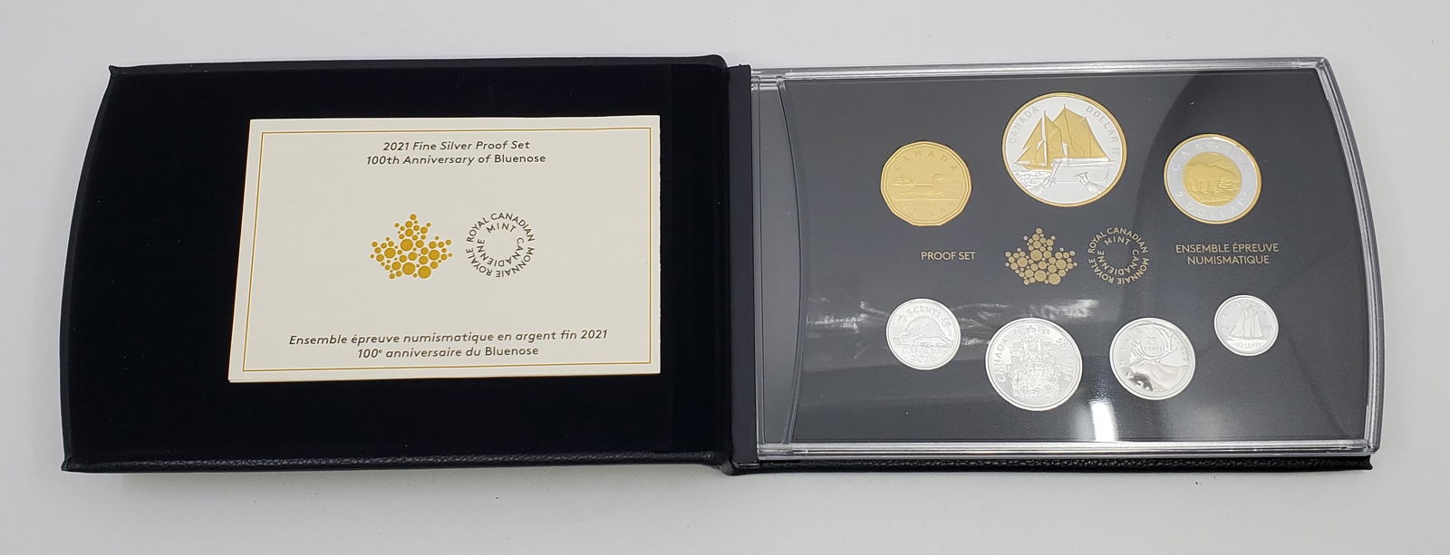 2021 Fine Silver Proof Set 100th Anniversary of Bluenose RCM (1 of 5)