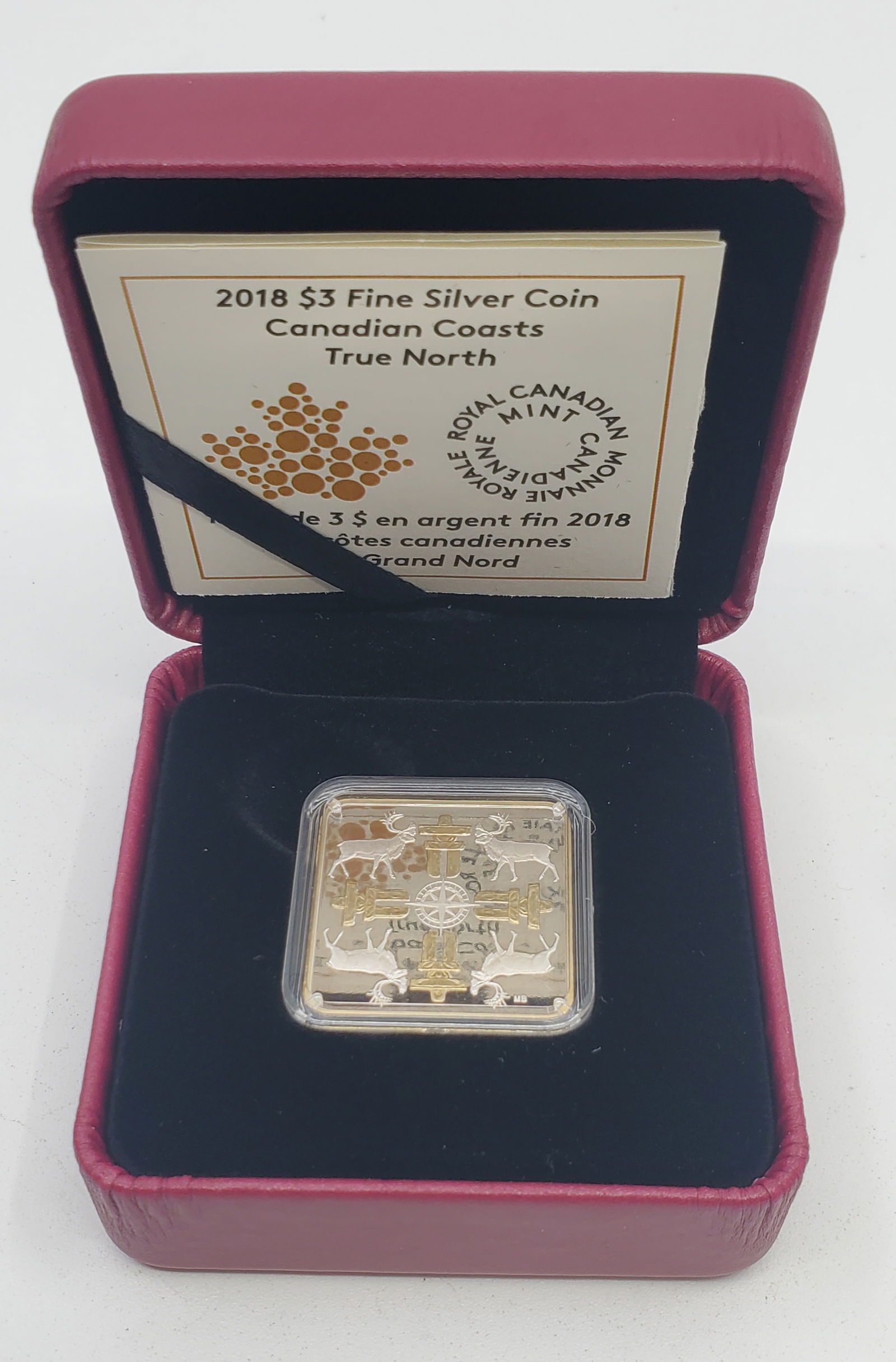 2018 $3 Fine Silver Coin Canadian Coasts True North (1 of 8)