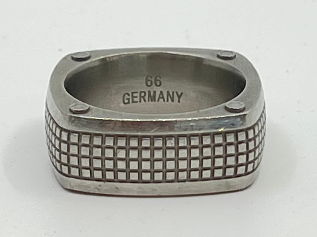 MONT BLANC, Stainless Steel Men's Ring (1 of 6)