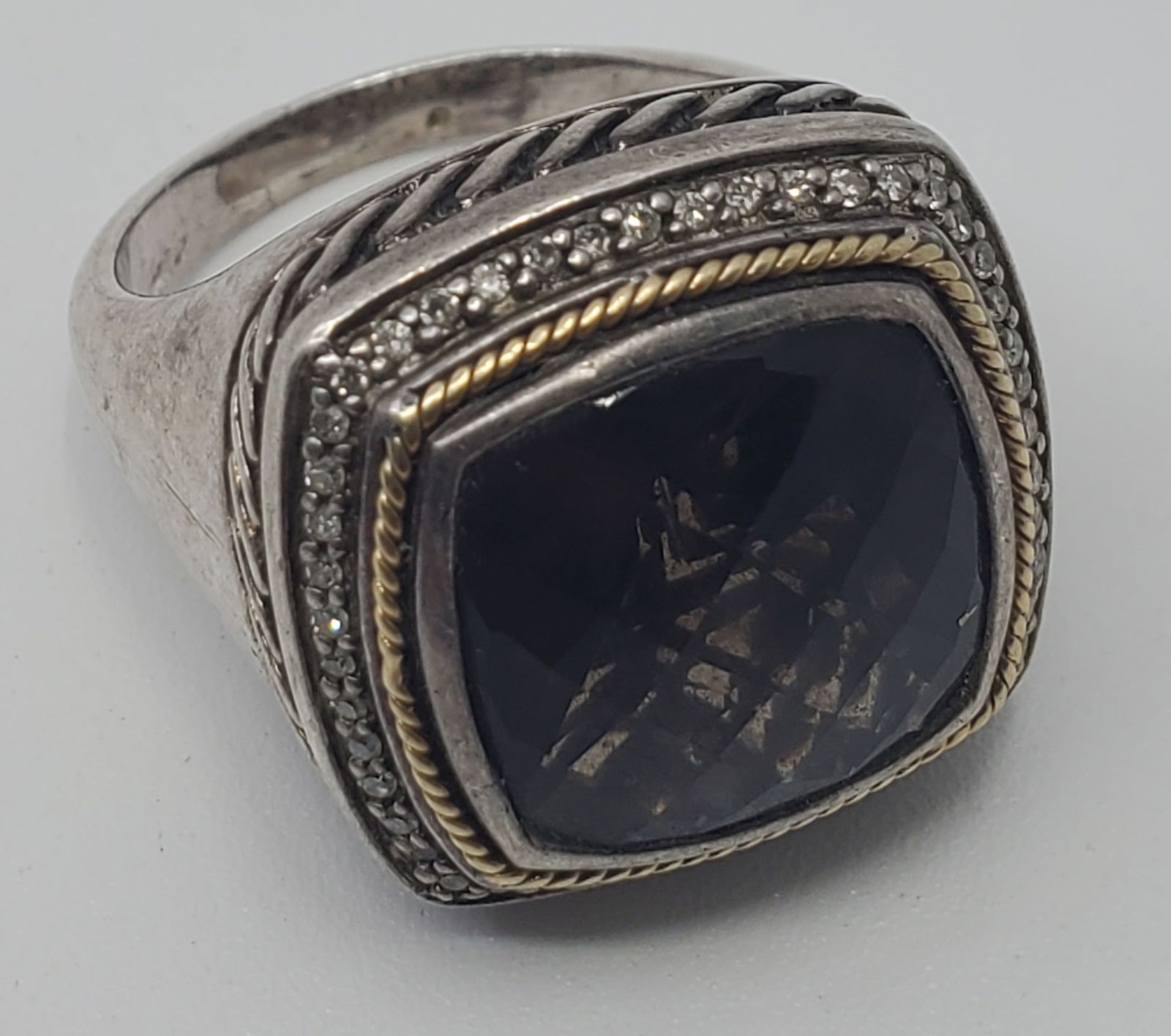 EFFY, Sterling Silver and 18KT Gold Ring (1 of 6)