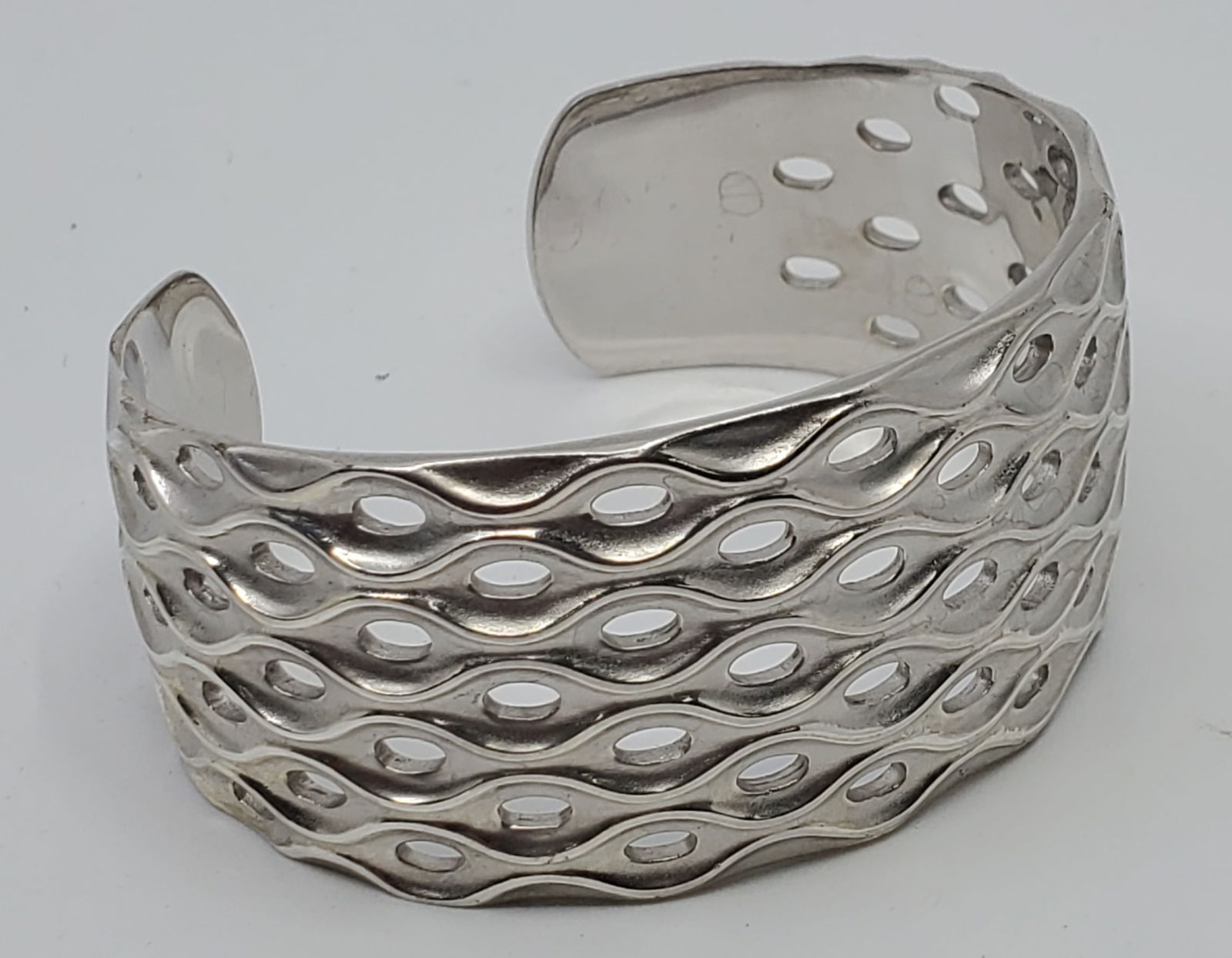 Breuning, Modernist Sterling Silver Cuff Bracelet (1 of 6)