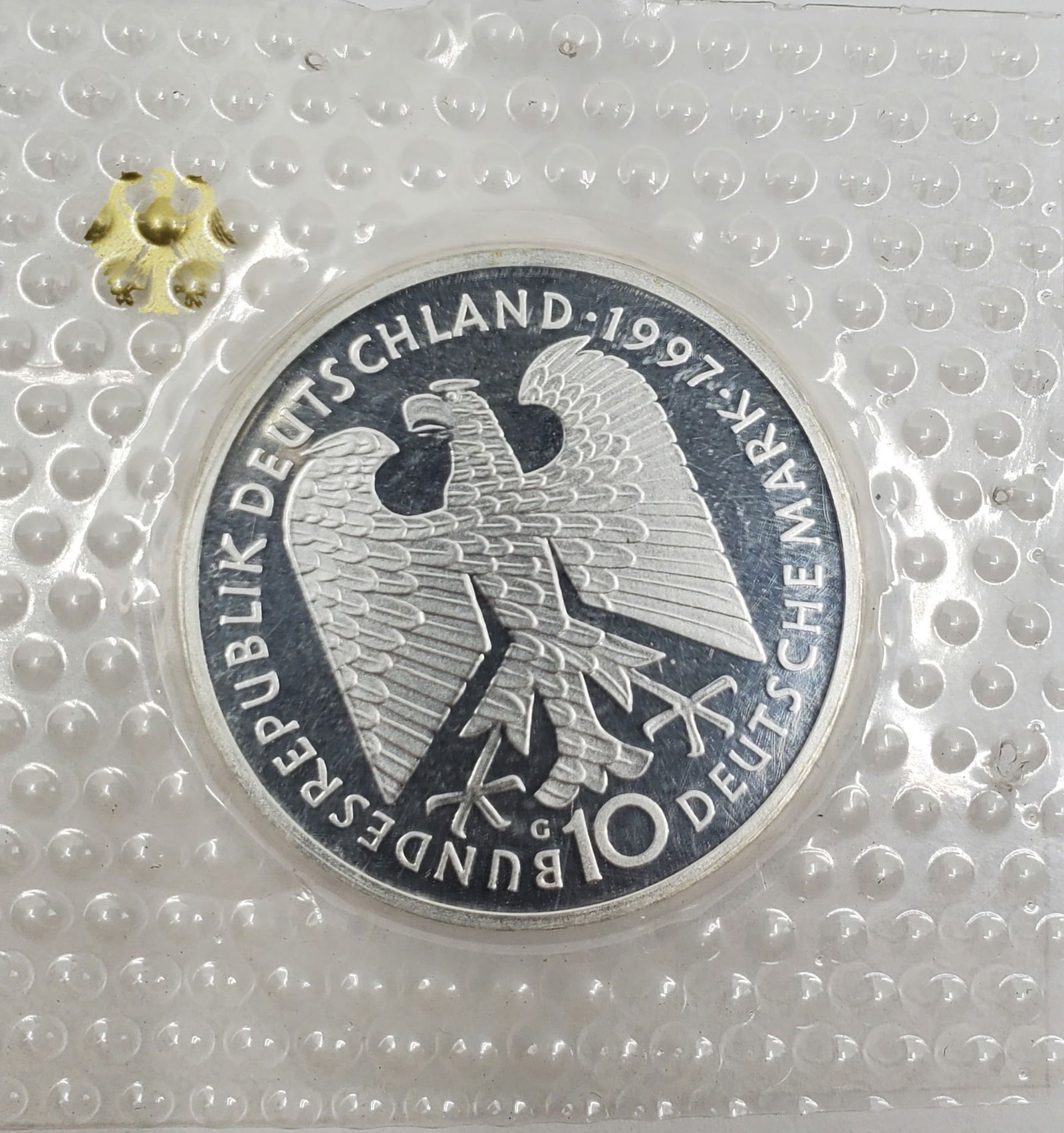 GERMANY  1997G 10 Mark Silver Proof Coin - Sealed (1 of 2)