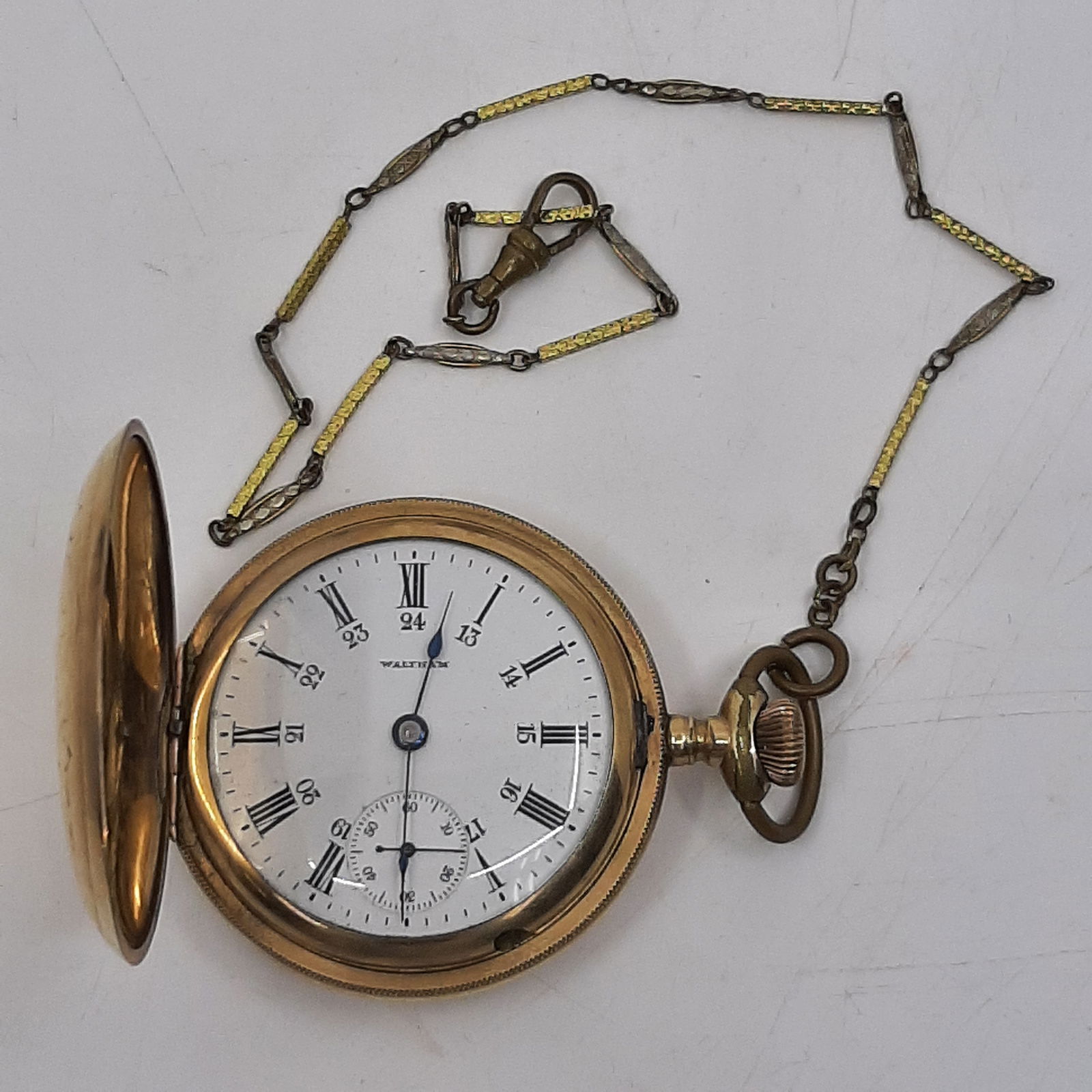 Waltham Pocket Watch GRADE : No 1, 3 Covert Gold Filled Case (1 of 7)