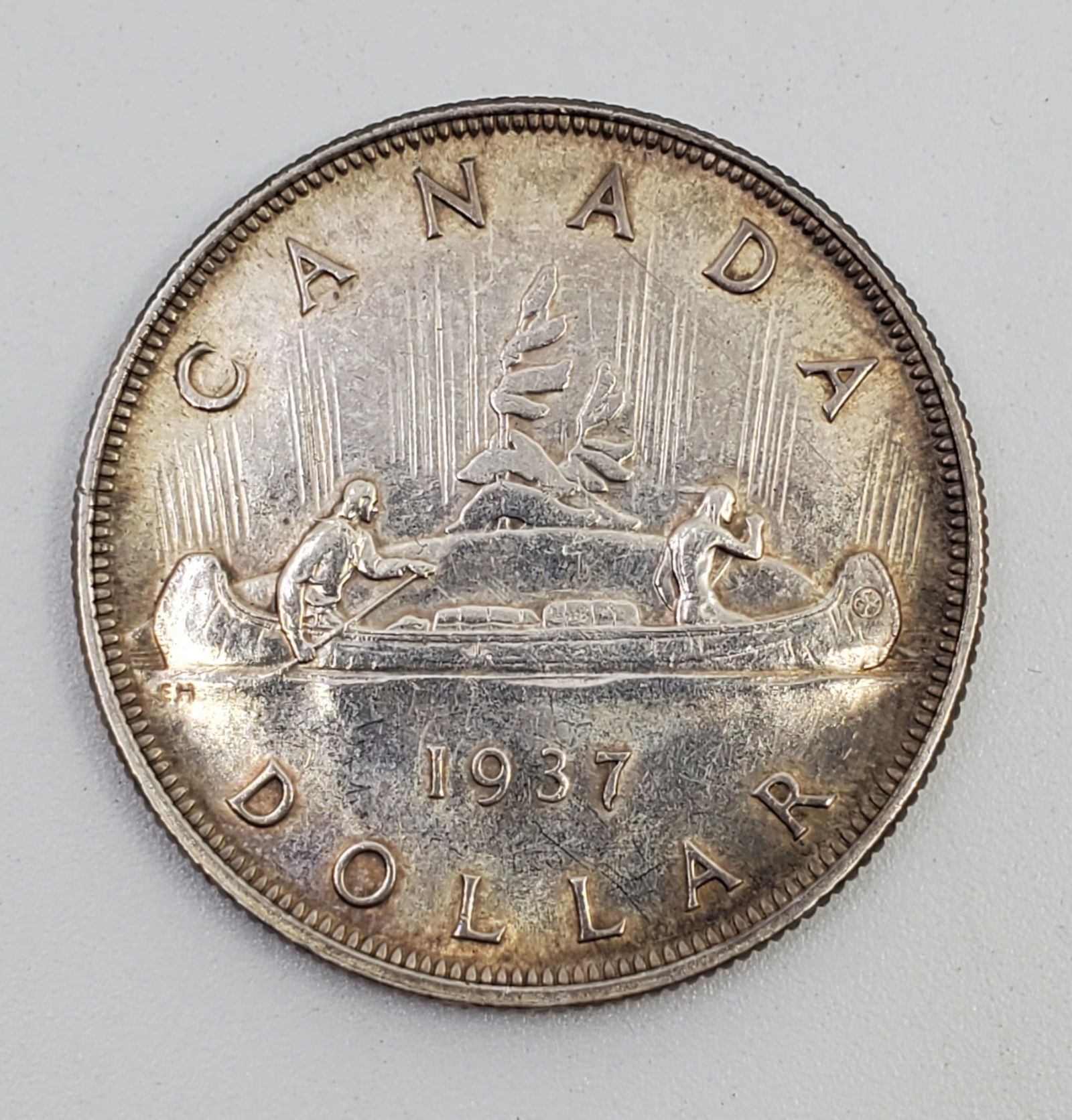 CANADA  1937 Silver Dollar Coin - First Year of King George VI (1 of 2)