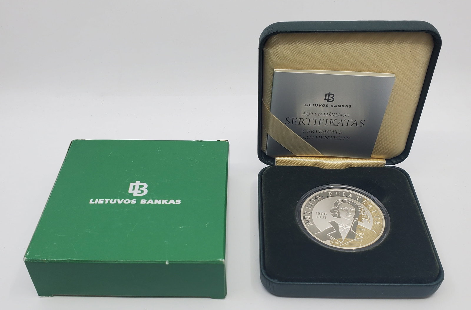 LITHUANIA 2006 50 Litas Proof Silver Coin Emilija Pliateryté (1 of 7)