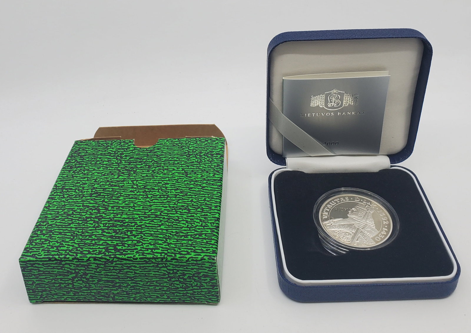 LITHUANIA 2000 50 Litas Proof Silver Coin Grand Duke Vytautas (1 of 7)