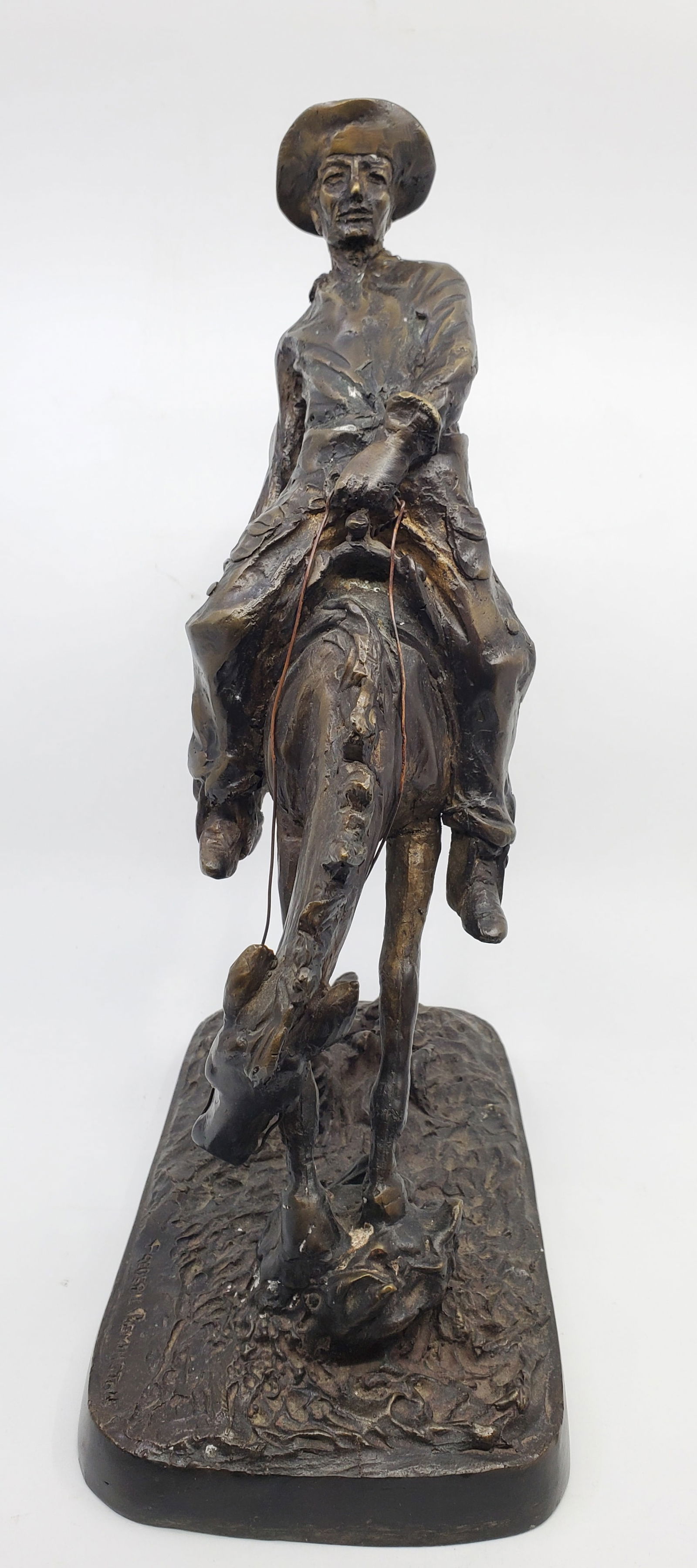 FREDERIC REMINGTON "Outlaw" Solid Bronze Statue (1 of 3)