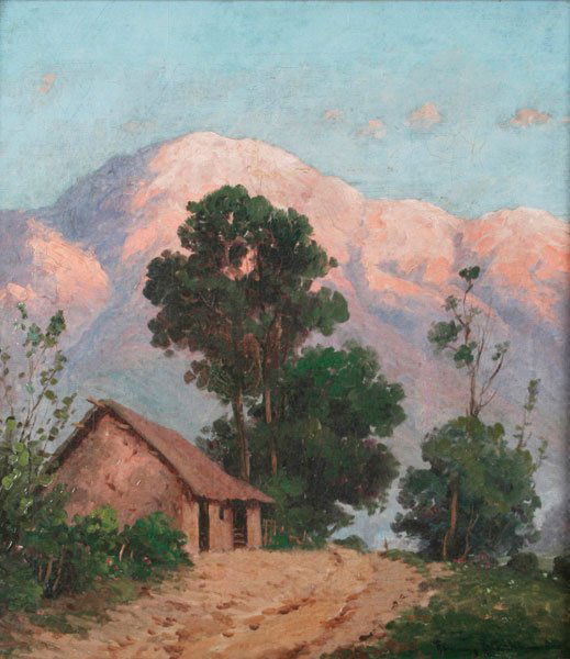 Ramos Catalan, Chilean Landscape: Ramos Catalan, (Chilean, b. 1890), Chilean Landscape, oil on canvas, 17-3/4 x 15-3/4 inches, signed lower right recto "Ramos Catalan", framed, Provenance: the Estate of Harriet Fingerote