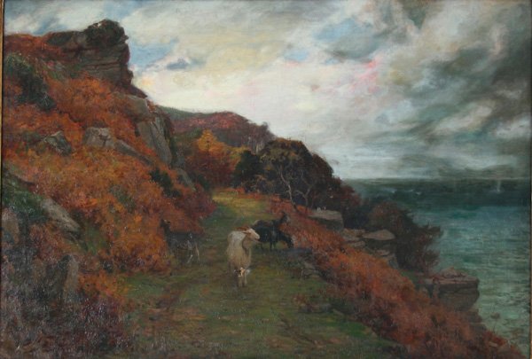 John William Schofield, Landscape with Goats - 2