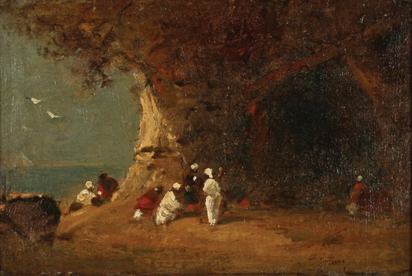 Mariano Fortuny, Figures on the Shore - 2