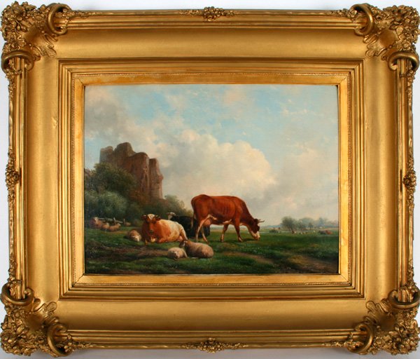 Hendrik van de Sande Bakhuyzen, Cows and Sheep 