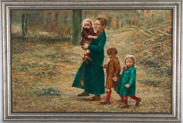 Frank J. Dillon, Mother with Three Children
