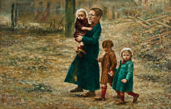 Frank J. Dillon, Mother with Three Children - 2