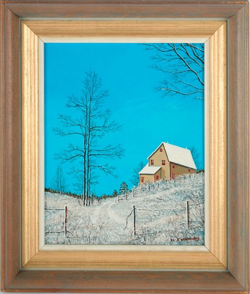 John L. Egenstafer, Winter Farmhouse