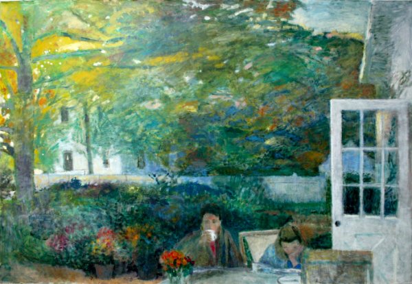 David Fertig, The Door to the Studio: David Fertig (American, b. 1946) The Door to the Studio, 1984, oil on canvas, signed lower right recto "D Fertig '84", 82 x 120 x 1-3/4 inches, Private Collection, Magnolia, NJ.