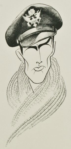 Albert Hirschfeld, Gregory Peck: Albert Hirschfeld (American, 1903-2003) Gregory Peck in Twelve O'clock High, lithograph, 22 x 18 inches (sheet), numbered and signed "75/100 HIRSCHFELD", unframed. Provenance: Private Collection, Phil