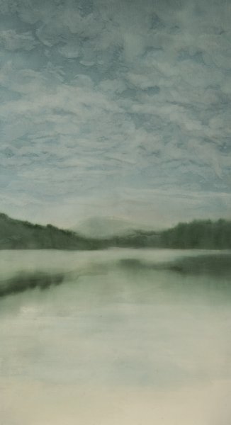 Georgia Marsh, Untitled: Georgia Marsh (American, b. 1950) Untitled, acrylic on canvas, 90 x 49-1/2 inches (stretcher), signed and dated on verso "Georgia Marsh 85", unframed. Provenance: Private Collection, Philadelphia, PA.