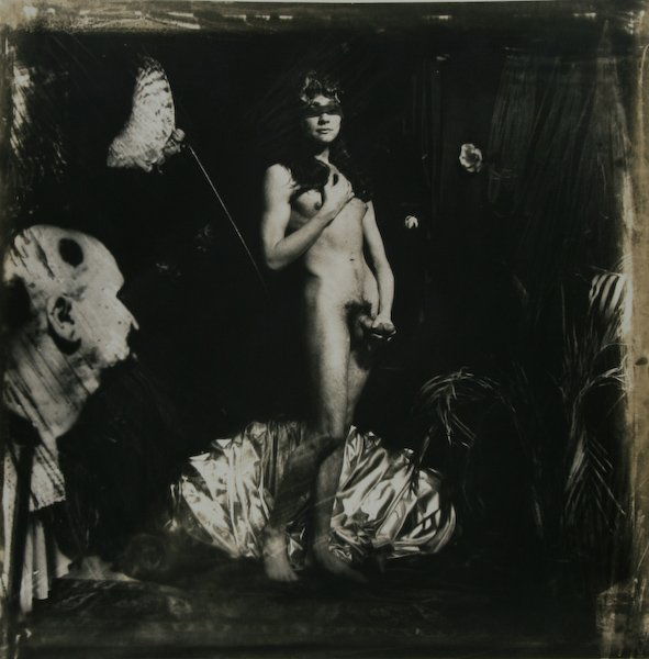 Joel-Peter Witkin, Botticelli's Venus: Joel-Peter Witkin (American, b. 1939) Botticelli's Venus, silver gelatin emulsion print, 14-3/4 x 14-3/4 inches (image); 20 x 16 inches (sheet), pencil signed, titled and dated on verso "Joel Peter Wi