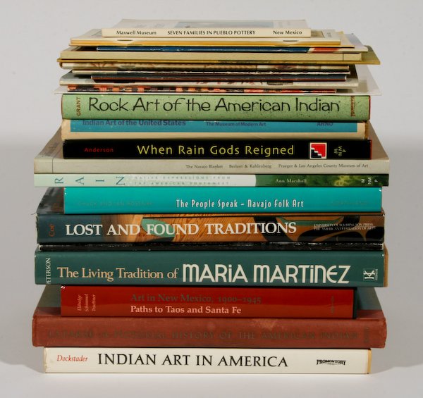 25 books about Southwest and Native American Art: 25 books about Southwest and Native American Art and Artists including: Maria Martinez: Charles C. Eldrege, Julia Schimmel, and William H. Turner, Art in New Mexico, 1900 - 1945, Paths to Taos and San