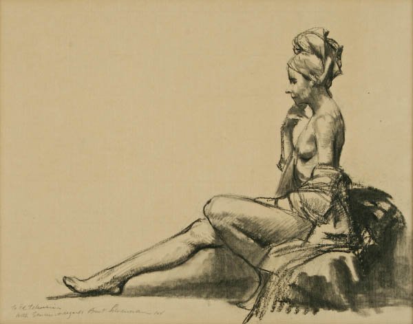 Burton Silverman, Woman Sitting