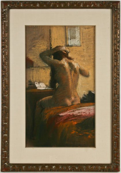 Burton Silverman, Nude Brushing her Hair - 2
