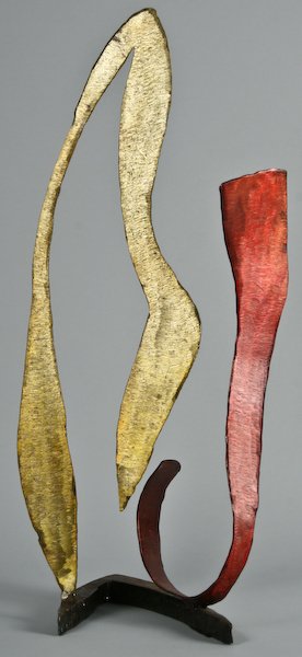 Arthur Gibbons, Steel Sculpture, 1985: Arthur Gibbons (American, b. 1947) Steel Sculpture, 1985, 20-1/2 x 9 x 8 inches. Provenance: André Emmerich Gallery, New York. $500-700.