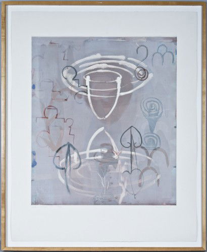 Robert Kelly, Natura Prima XXII: Robert Kelly (American, b. 1956) Natura Prima XXII, monoprint, 1988, titled, dated, signed, and blind stamped along the lower margin "Natura Prima XXII - 1988 Robert Kelly", 28 x 24 inches (image), 38