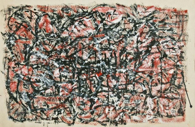 Eve Peri, Untitled, gouache on paper: Eve Peri, (American, 1897-1966), Untitled, gouache on paper, 17-1/4 x 25-1/4 inches (sight), under glass in a wood frame, 25 x 33 x 1-1/2 inches.
