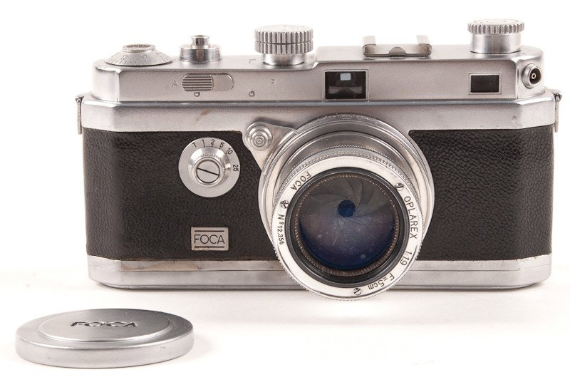 FOCA Roll Film Camera : FOCA Roll Film Camera (Serial No. 78891) with Oplarex f/1.9 lens. Manufactured in France. Provenance: The Kaprelian Camera Collection, Philadelphia, PA.