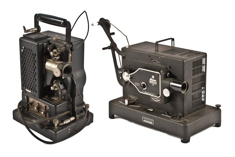 Pair of 16mm Motion Picture Projectors: Pair of 16mm Motion Picture Projectors. Including Bauer Pantalux 16 Silent Projector (Serial No. D25298), manufactured by Eugen Bauer GmbH in Stuttgart, Germany circa 1936 and Siemens Standard 16mm Pr