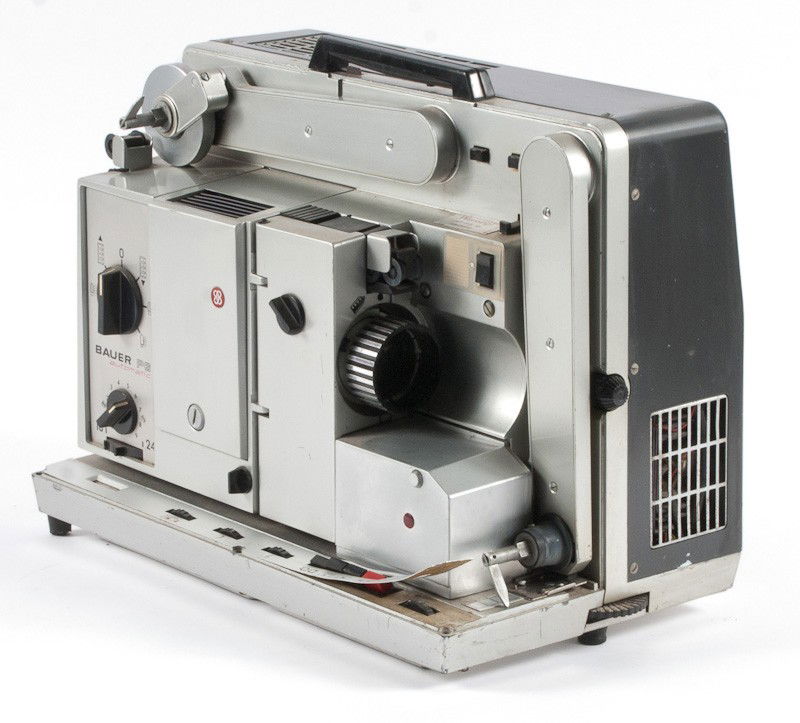 Bauer P 6 Automatic 16mm Motion Picture Projector: Bauer P 6 Automatic 16mm Motion Picture Projector, manufactured by Eugen Bauer GmbH in Stuttgart, Germany circa 1969. (Power cord and outside protective cover are missing). Provenance: The Kaprelian C
