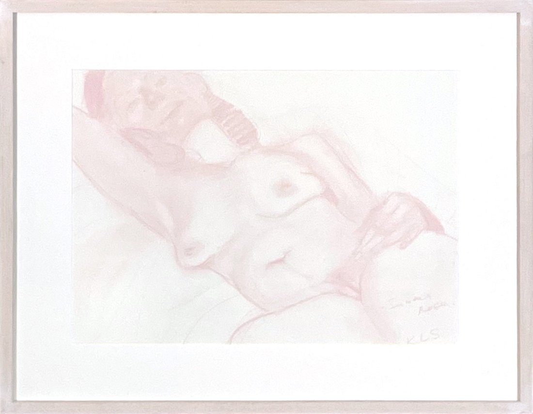 Krista Louise Smith, pastel on paper, Summer Rose: Krista Louise Smith Drawing Summer Rose 2023 pastel on paper 19 x 24 inches, 24 x 30 inches framed Framed: yes signed on recto/front