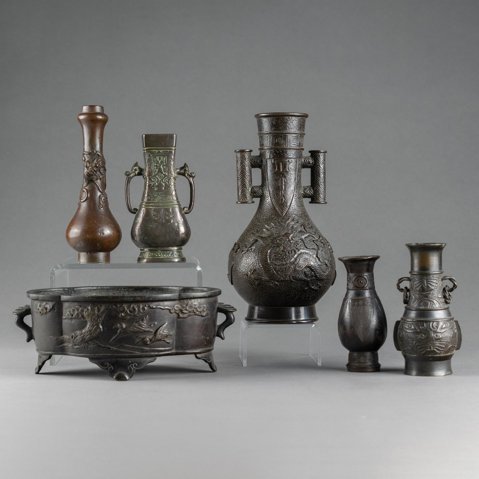 Group of Six Chinese Bronzes (1 of 17)