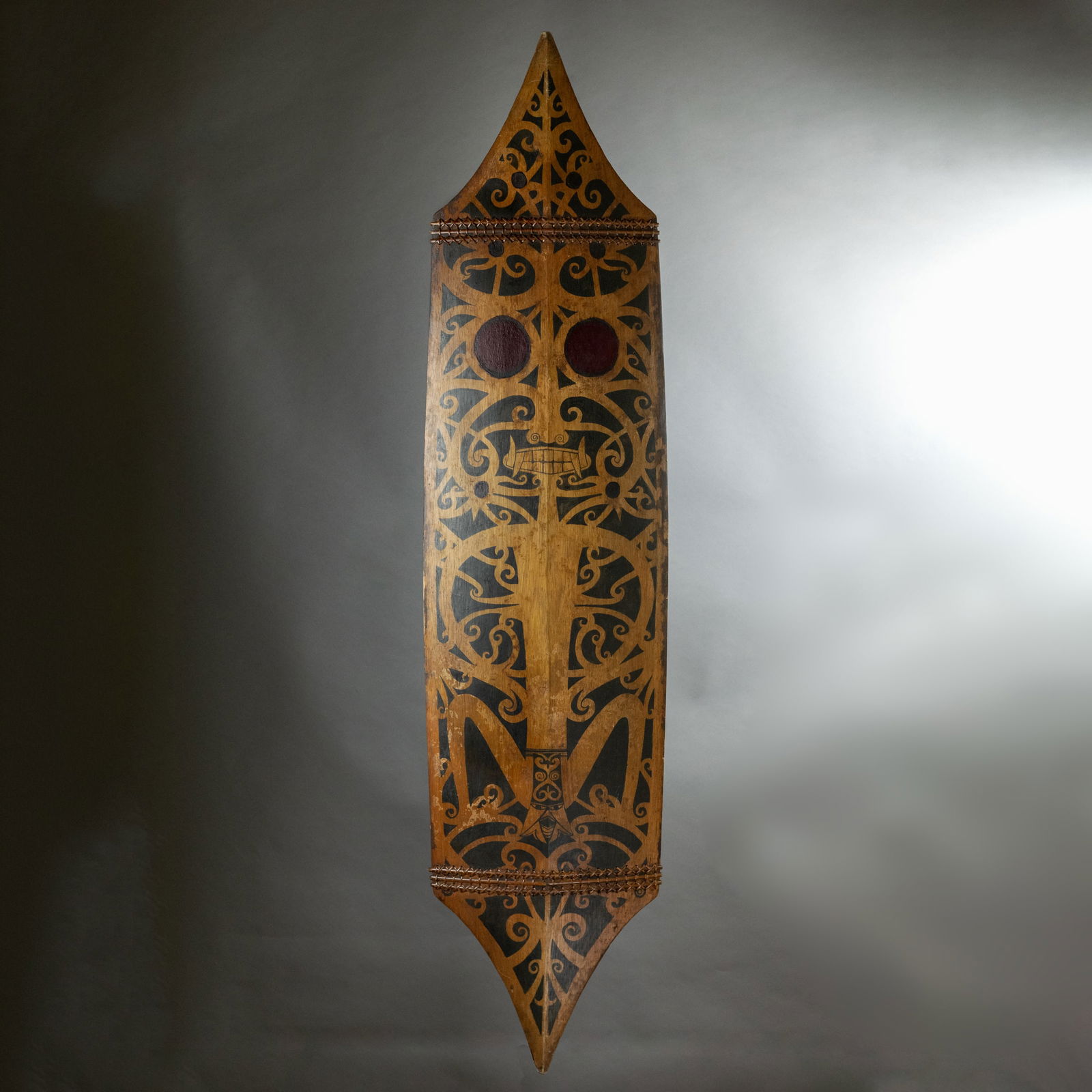 Decorated Shield, Dayak People, Borneo Island, Indonesia (1 of 8)