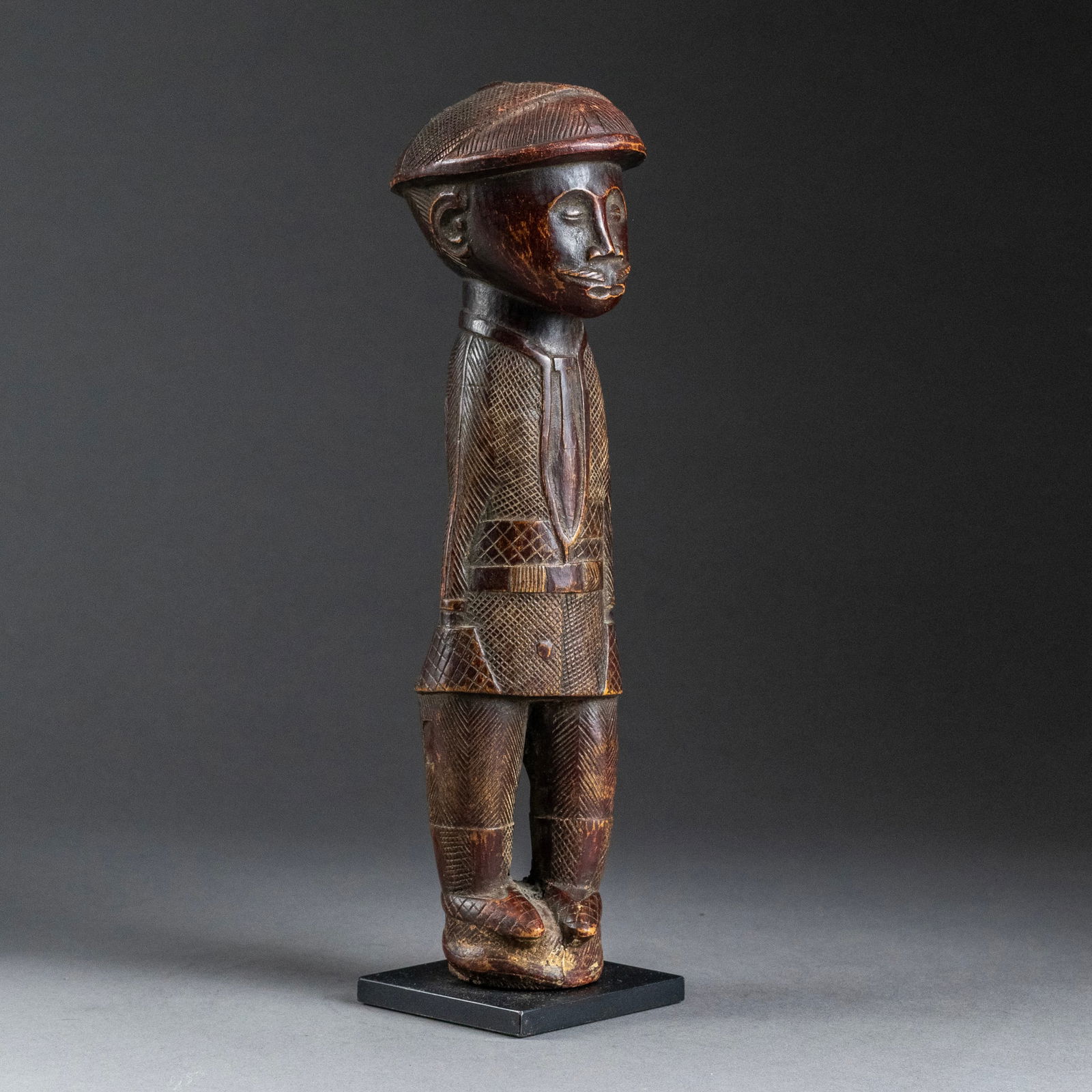 Colon Figure of a Man in Tweed Suit, Baule People, Ivory Coast (1 of 10)