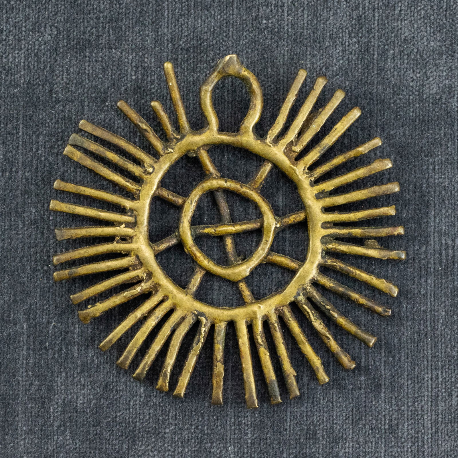 Sun-shaped Balogal Pendant, Moba People, Togo (1 of 4)