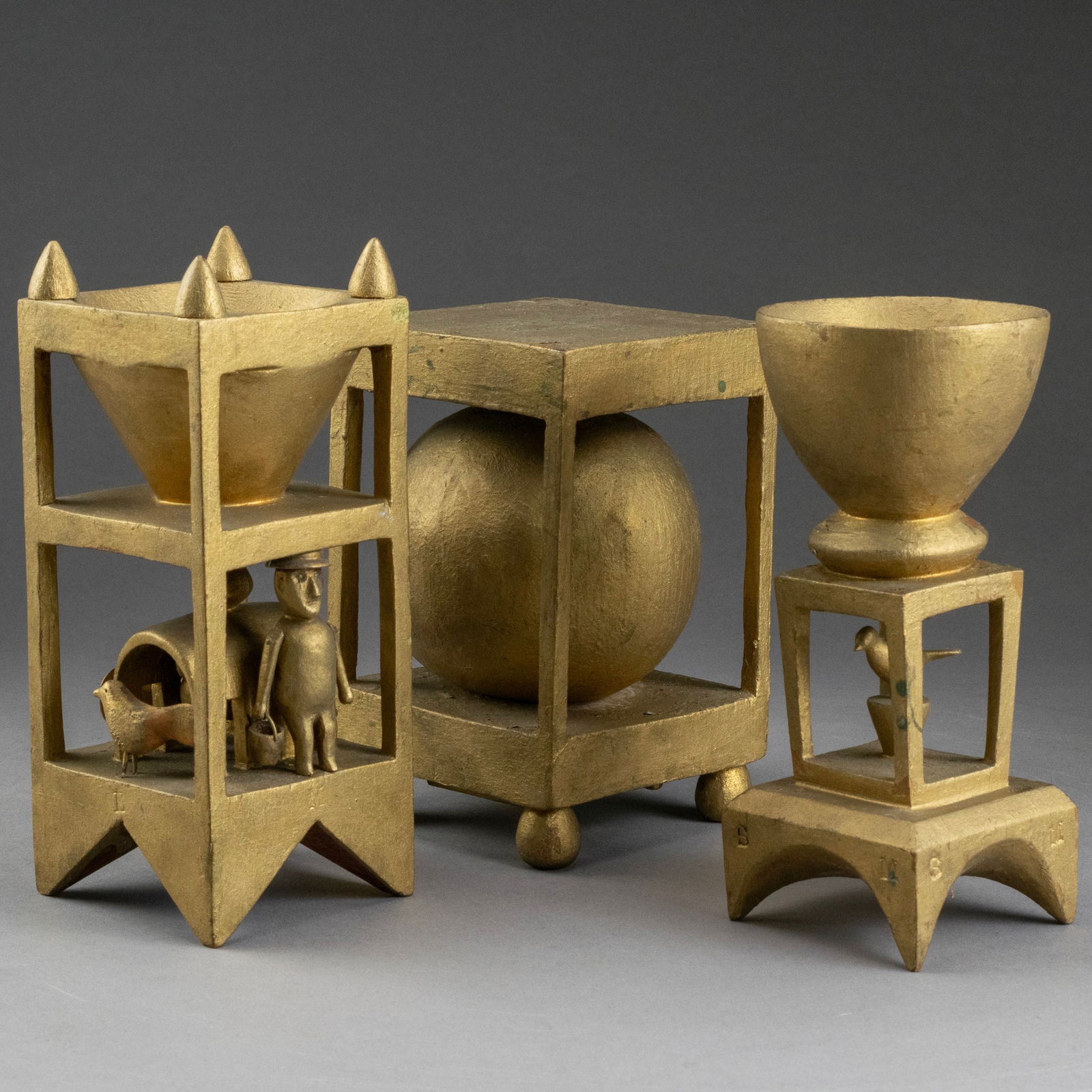 Group of Three American Folk Art Whimsies Plus a Fragmentary Fourth (1 of 18)