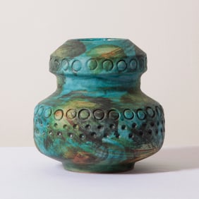 1960's Italian Alvino Bagni for Raymor "Sea Garden" Art Pottery Vase