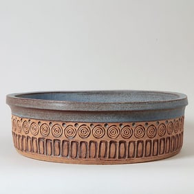 Vintage Studio Pottery Substantial Centerpiece Bowl