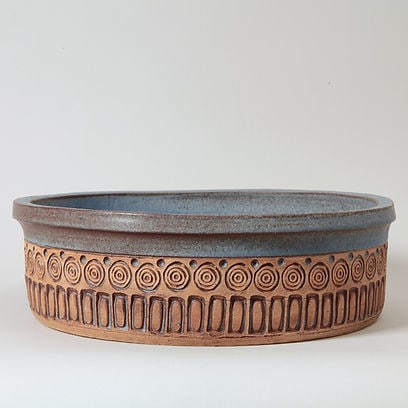 Vintage Studio Pottery Substantial Centerpiece Bowl (1 of 7)