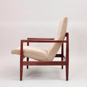 1960's Jens Risom (Attr.) - Floating Walnut Armchair
