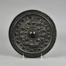 Chinese Tang Style Bronze Mirror