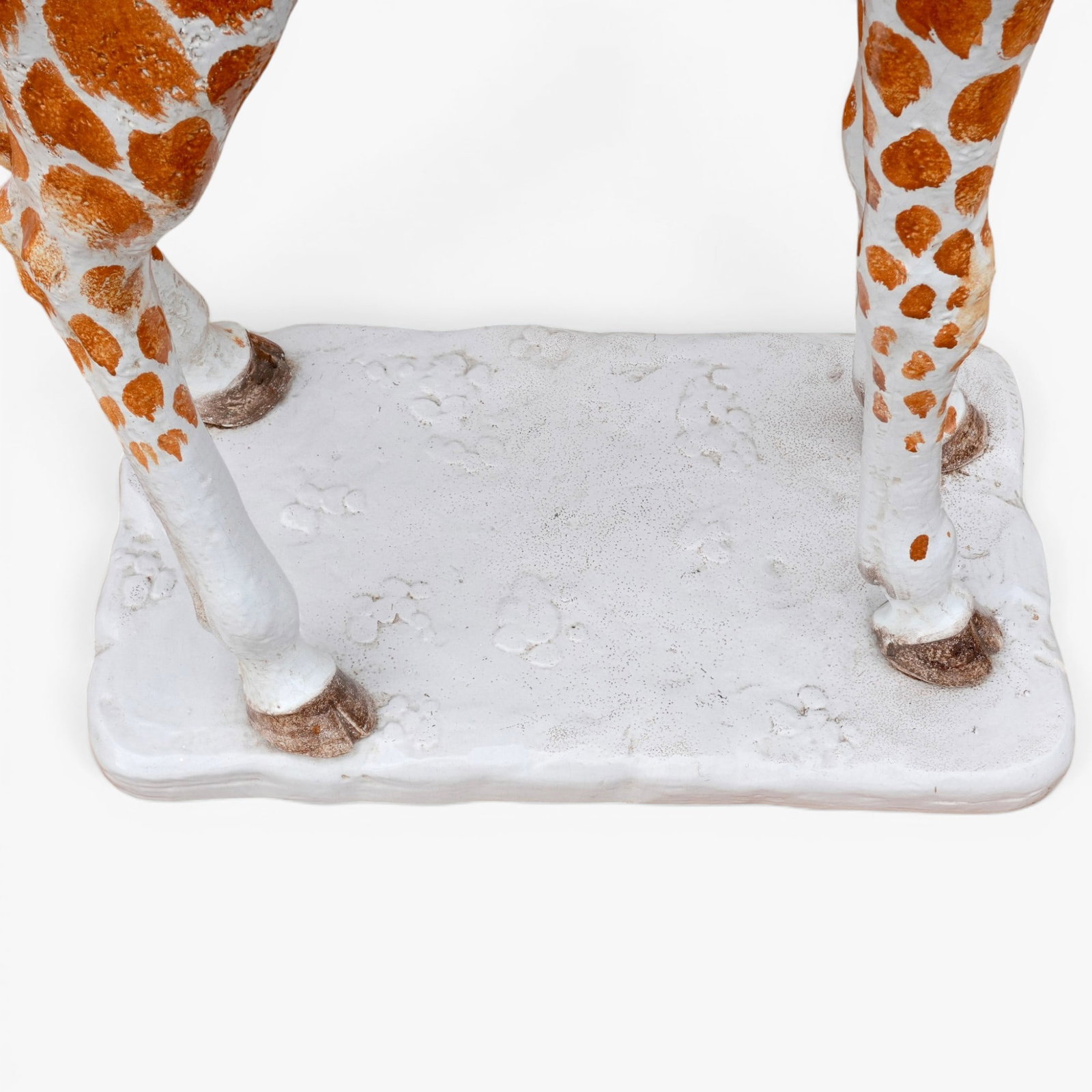 Vintage Six Foot Tall Painted Italian Ceramic Giraffe, Italy, Circa 1970's - 11