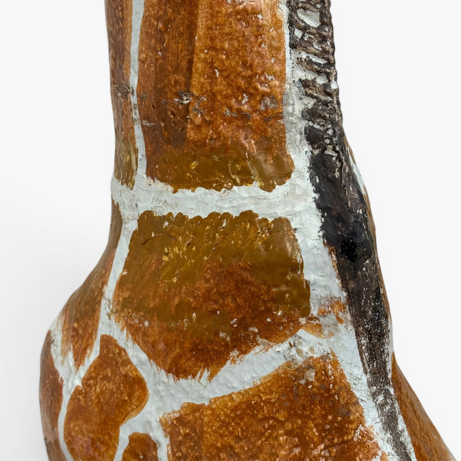 Vintage Six Foot Tall Painted Italian Ceramic Giraffe, Italy, Circa 1970's - 12