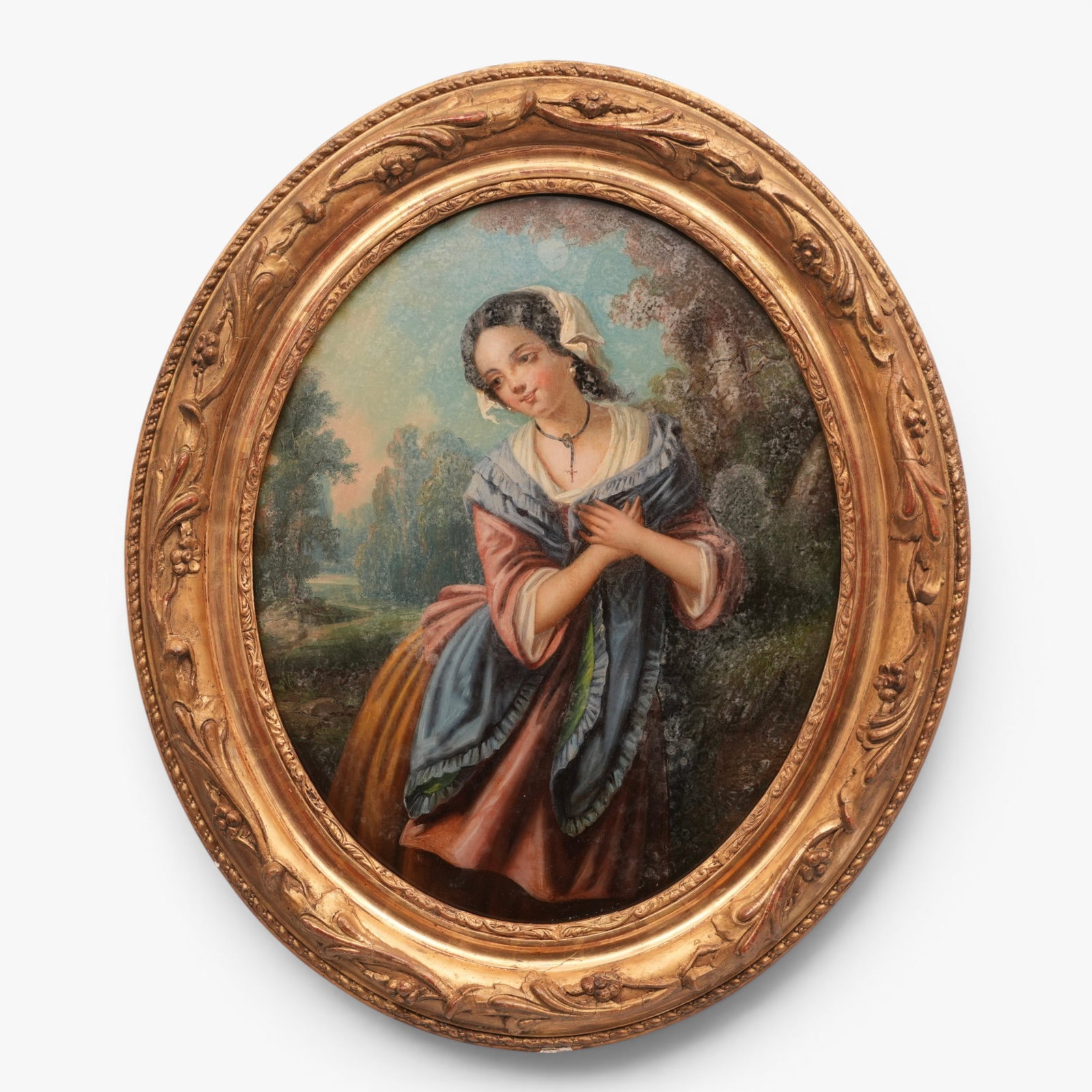 Painting of a Young Maiden in a Landscape (1 of 6)