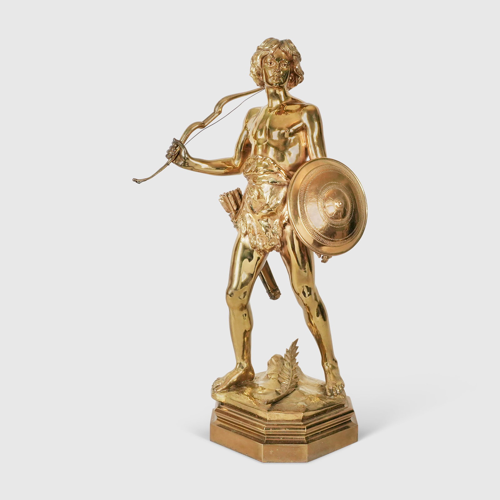 Gilt Bronze of a Warrior Archer (1 of 7)