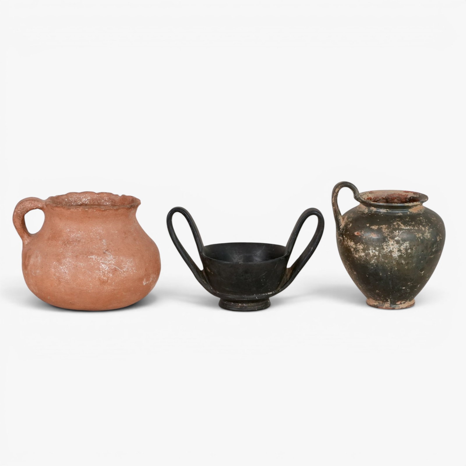 Three Ancient Pottery Vases - 3